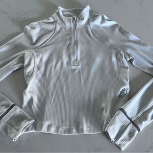 Lululemon It’s Rulu Run Cropped Half Zip *Ribbed